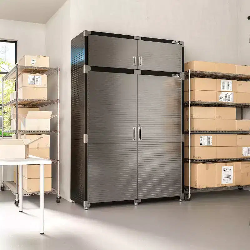 Armoire supérieure empilable extra-large en acier 60''x24''x18.5''