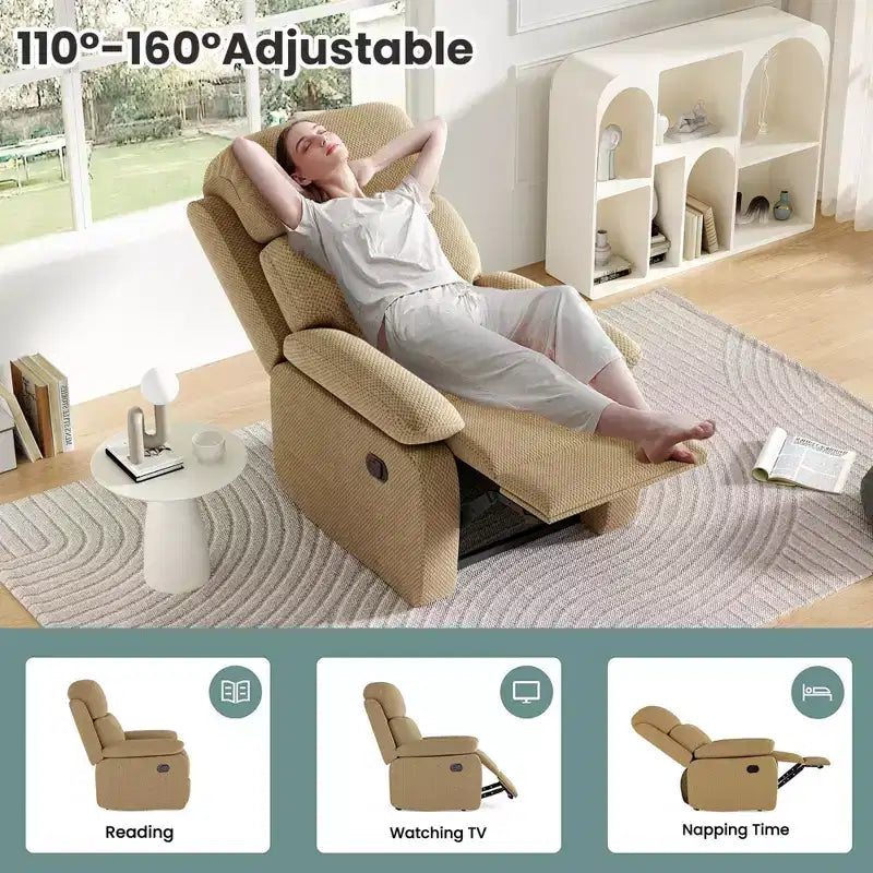 Petit fauteuil relax rembourré pour adultes