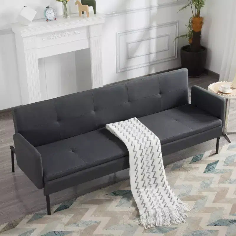 Canapé-lit futon convertible avec dossier réglable sur 5 positions 190 cm