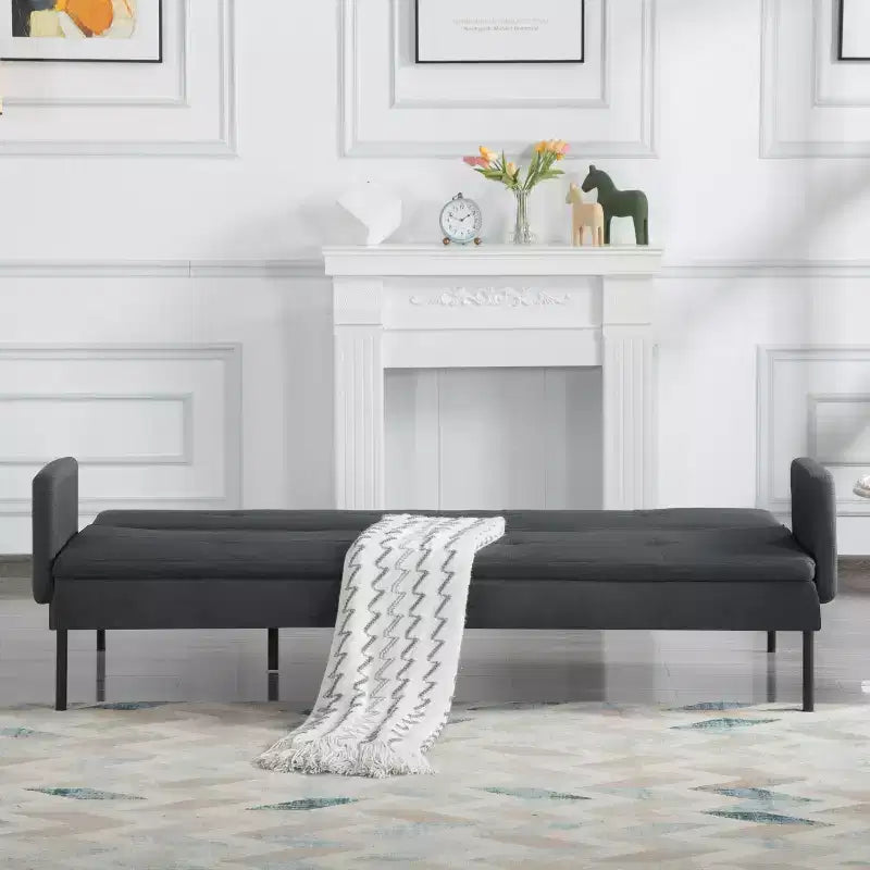 Canapé-lit futon convertible avec dossier réglable sur 5 positions 190 cm