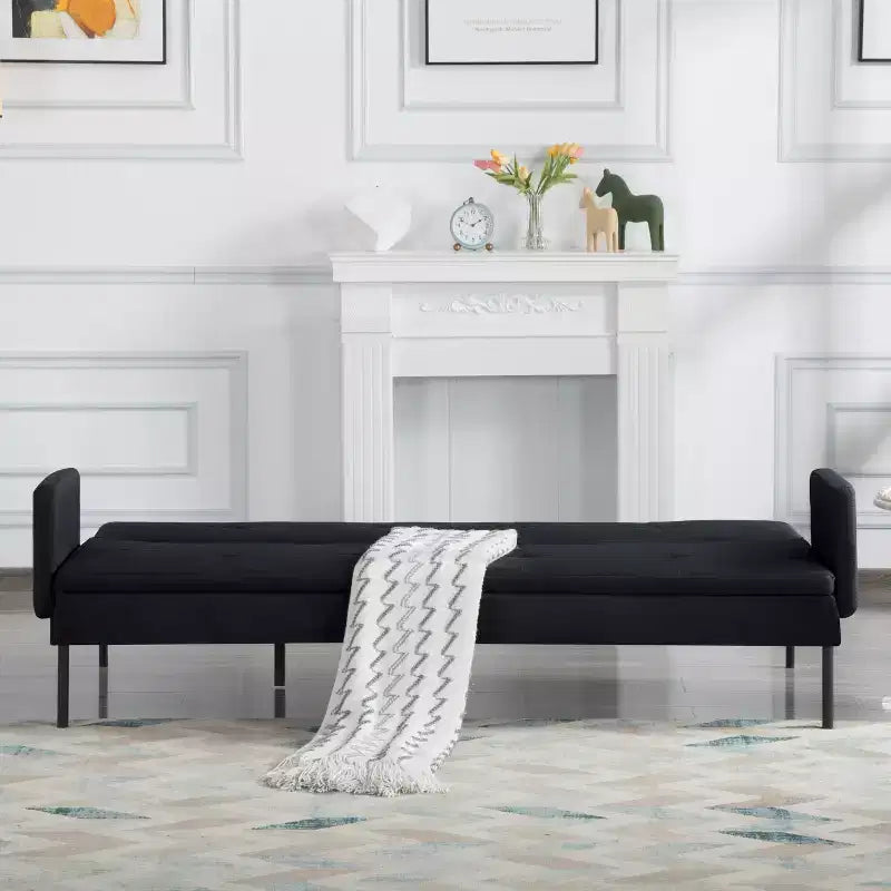 Canapé-lit futon convertible avec dossier réglable sur 5 positions 190 cm