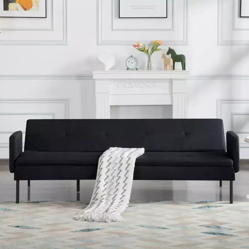 Canapé-lit futon convertible avec dossier réglable sur 5 positions 190 cm