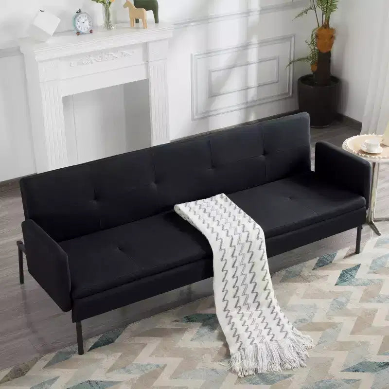 Canapé-lit futon convertible avec dossier réglable sur 5 positions 190 cm