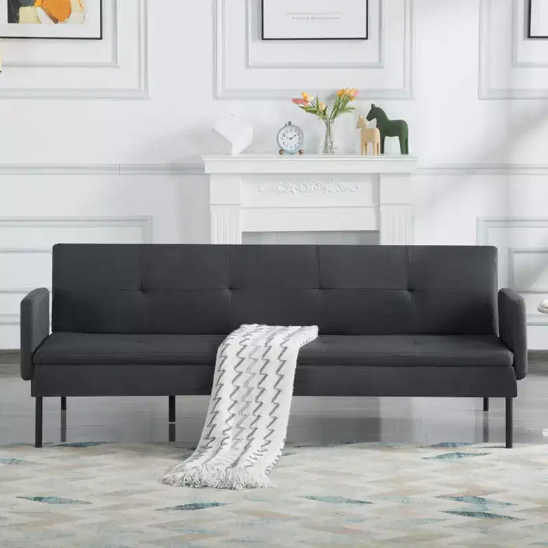 Canapé-lit futon convertible avec dossier réglable sur 5 positions 190 cm