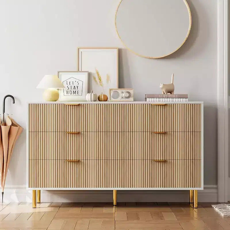 Meuble TV en panneaux de particules avec placard de rangement, pour téléviseurs jusqu'à 75''