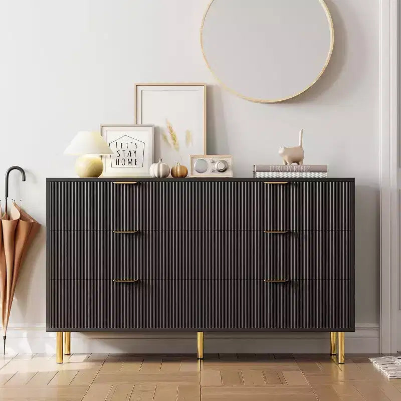 Meuble TV en panneaux de particules avec placard de rangement, pour téléviseurs jusqu'à 75''