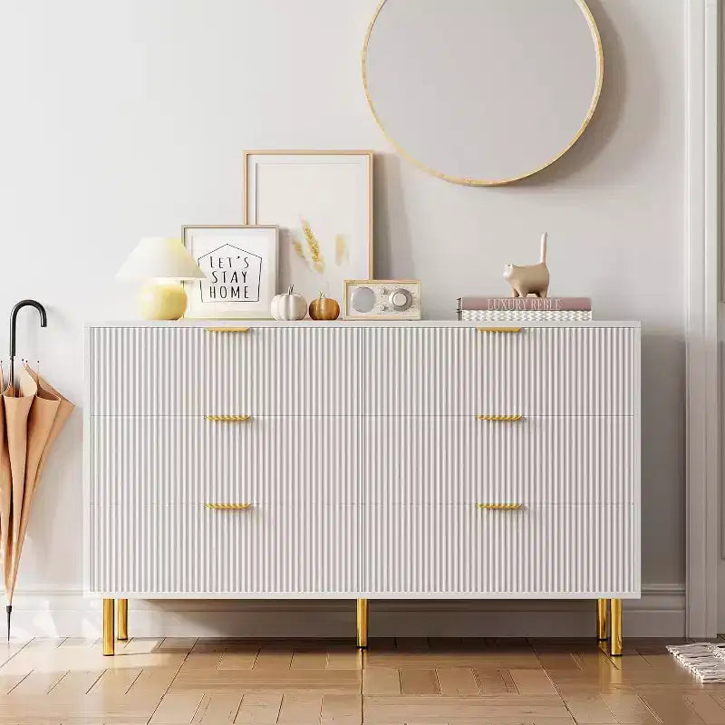 Meuble TV en panneaux de particules avec placard de rangement, pour téléviseurs jusqu'à 75''