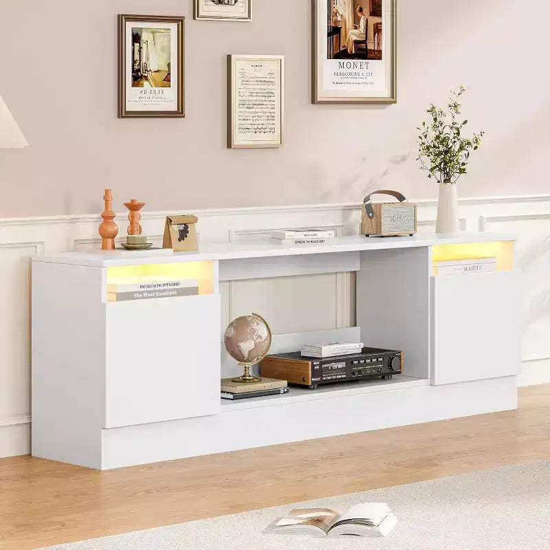 Commode 6 tiroirs cannelée en bois 120 cm