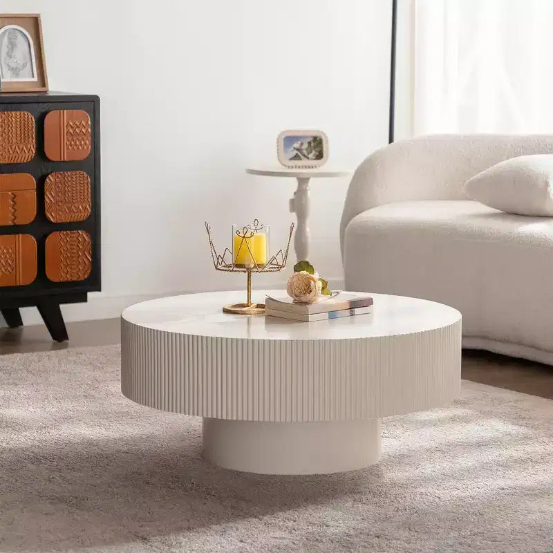 Meuble de rangement autoportant en MDF avec portes vitrées 127,99 cm