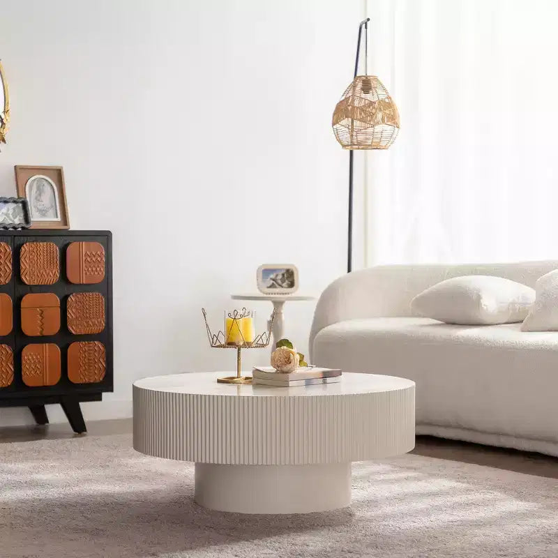 Meuble de rangement autoportant en MDF avec portes vitrées 127,99 cm