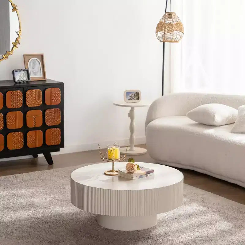 Meuble de rangement autoportant en MDF avec portes vitrées 127,99 cm