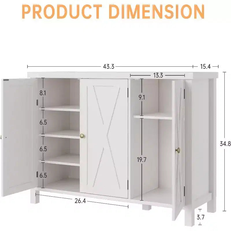 Commode 6 tiroirs en bois et rotin 120 cm