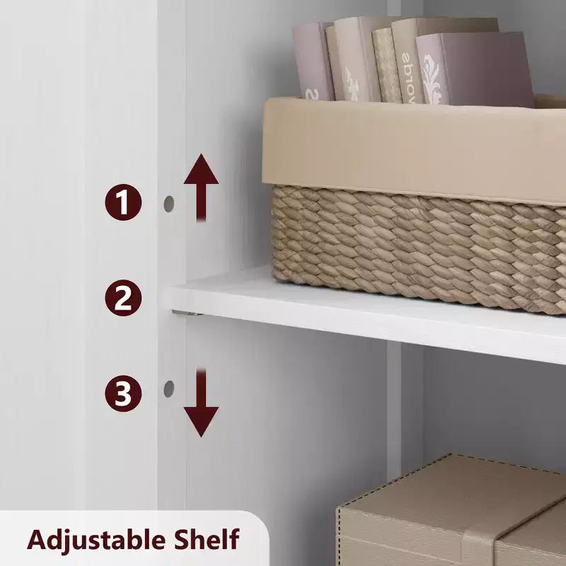 Meuble de rangement pour chaussures en bois avec 3 portes de grange 111 cm