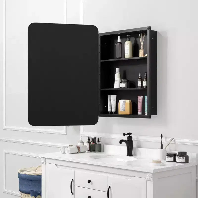 Armoire à pharmacie encastrée en acier inoxydable avec miroir 28''x20''