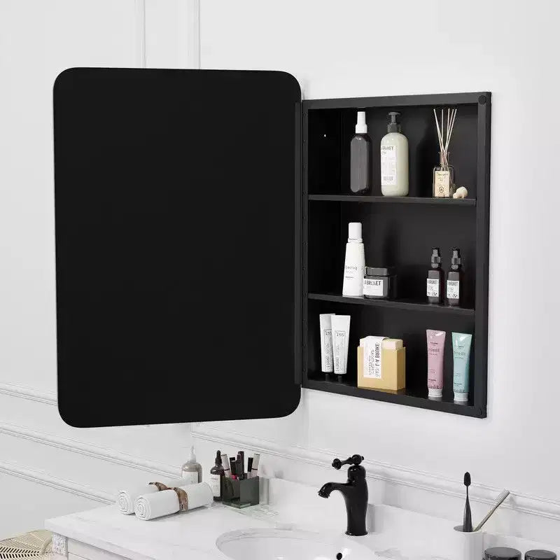 Armoire à pharmacie encastrée en acier inoxydable avec miroir 28''x20''
