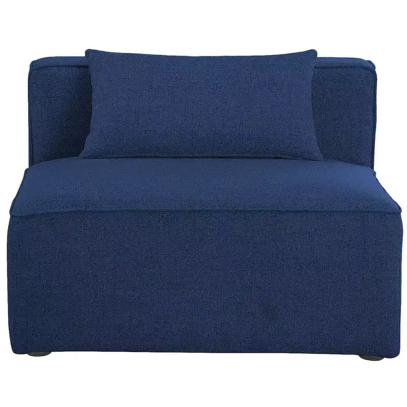 Fauteuil d'appoint sans accoudoirs en polyester de 91 cm