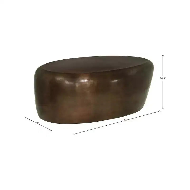 Table basse en aluminium 96,5 cm