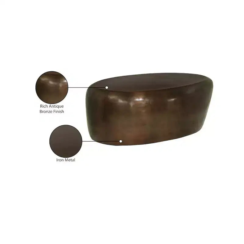 Table basse en aluminium 96,5 cm