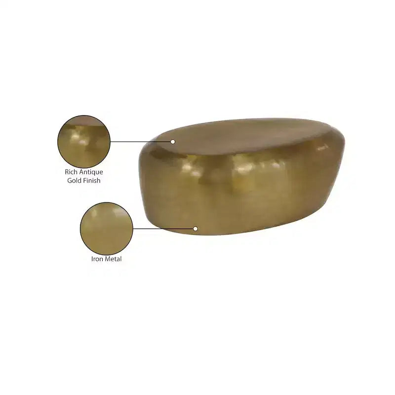 Table basse en aluminium 96,5 cm