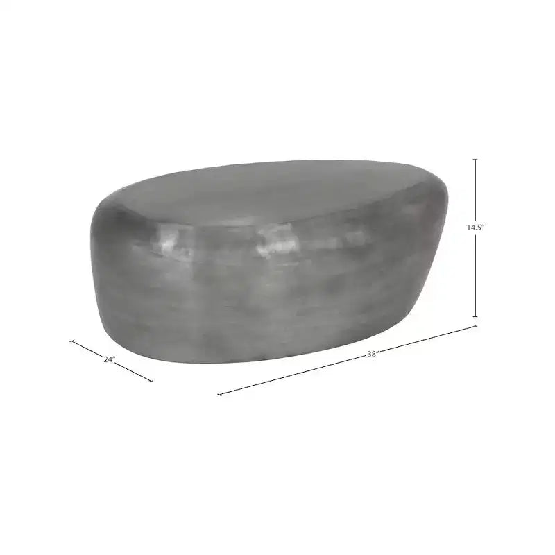 Table basse en aluminium 96,5 cm