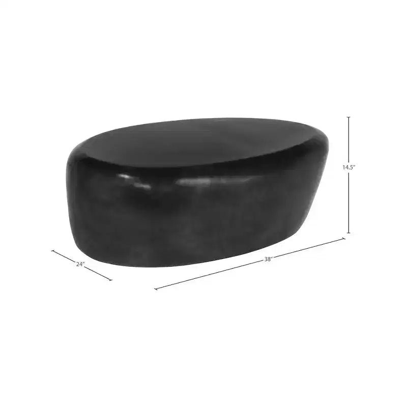 Table basse en aluminium 96,5 cm