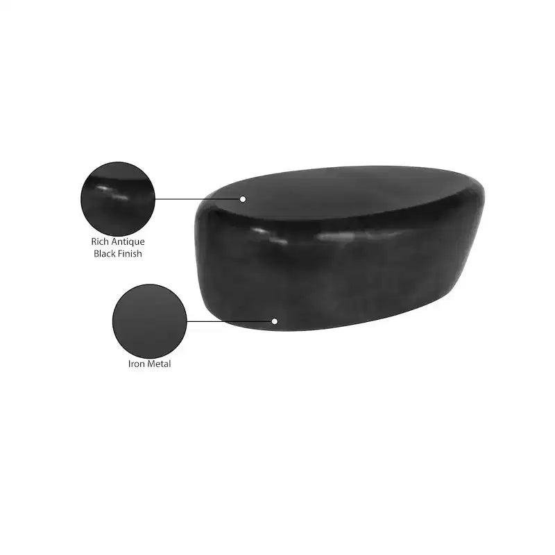 Table basse en aluminium 96,5 cm