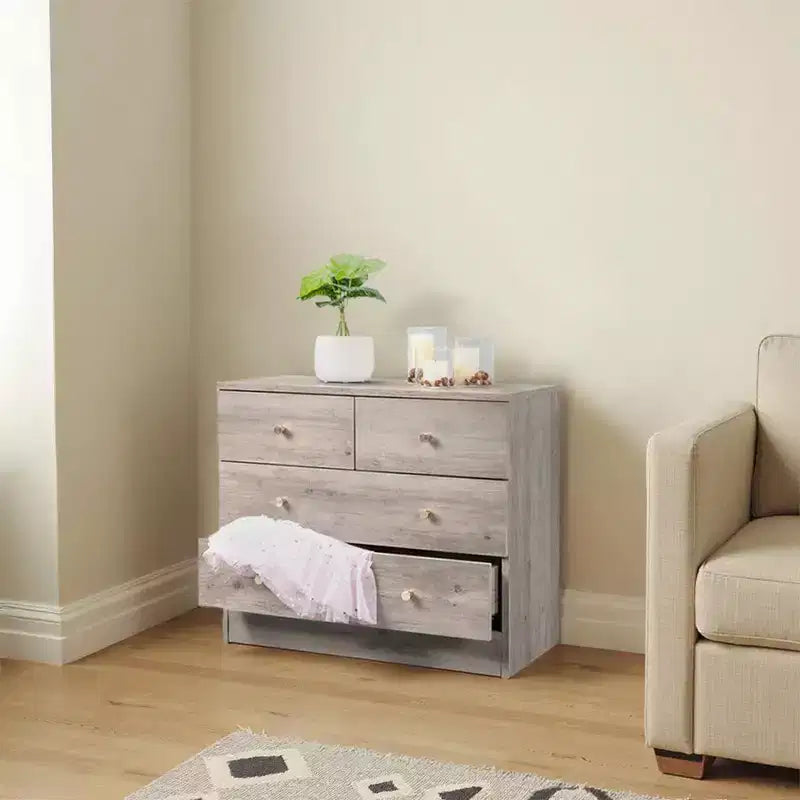 Commode 4 tiroirs en aggloméré 25,98 po