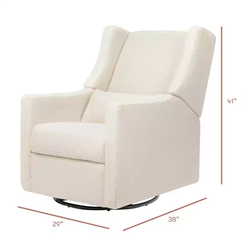 Fauteuil inclinable pivotant et coulissant en polyester 104 cm