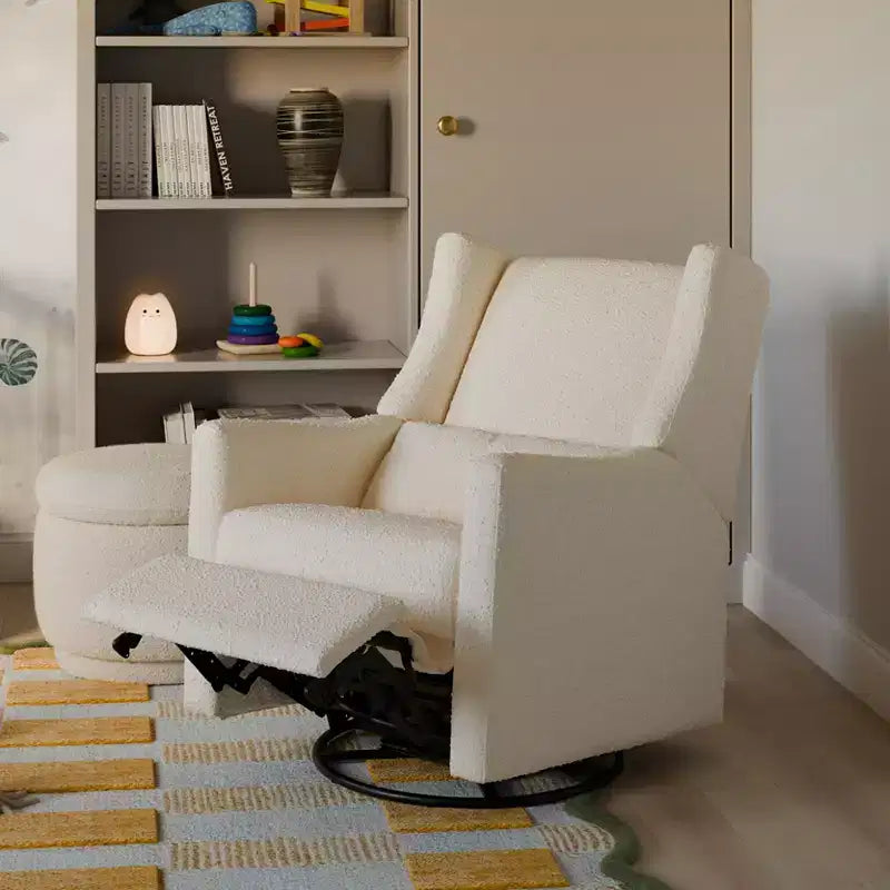 Fauteuil inclinable pivotant et coulissant en polyester 104 cm