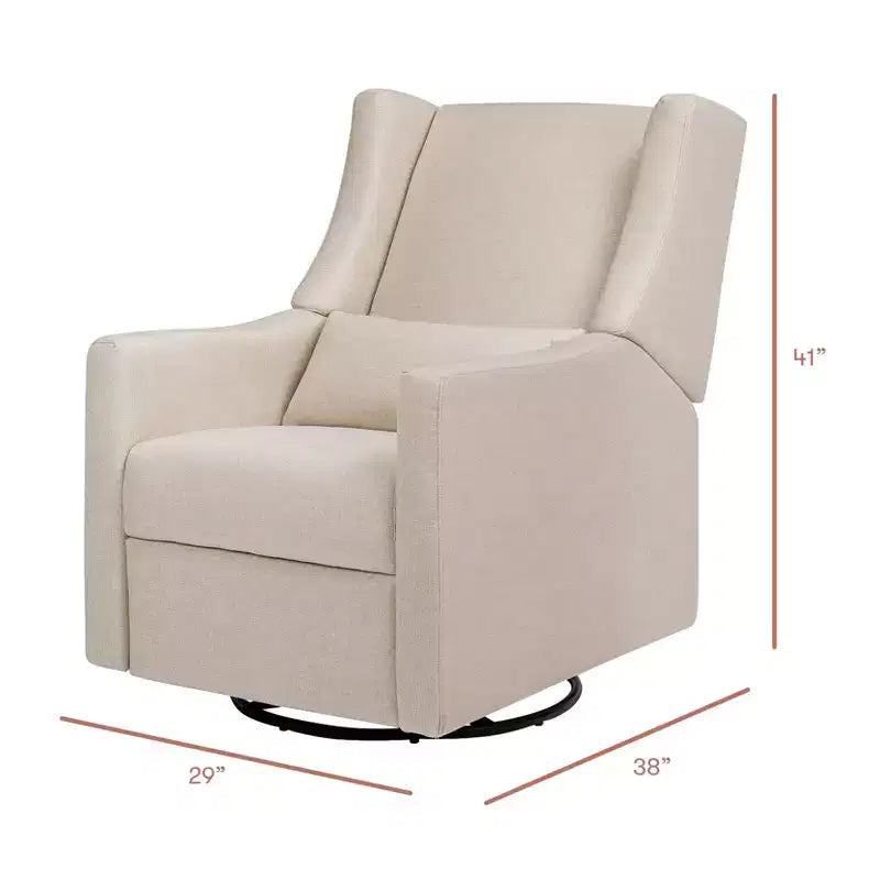 Fauteuil inclinable pivotant et coulissant en polyester 104 cm