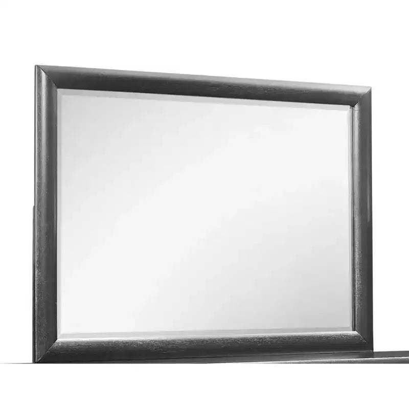 Miroir de chambre rectangulaire encadré en bois 60"x24"