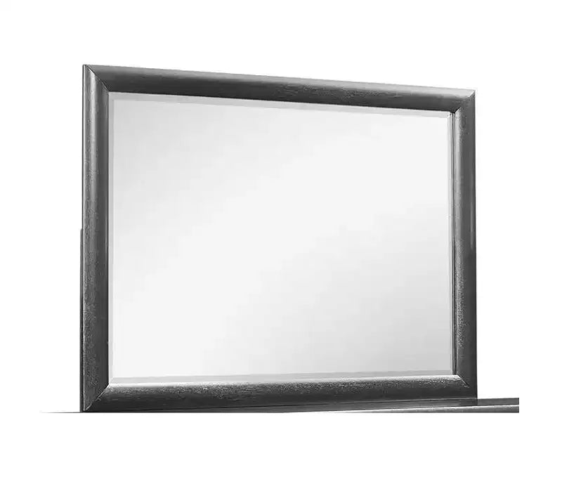 Miroir de chambre rectangulaire encadré en bois 60"x24"