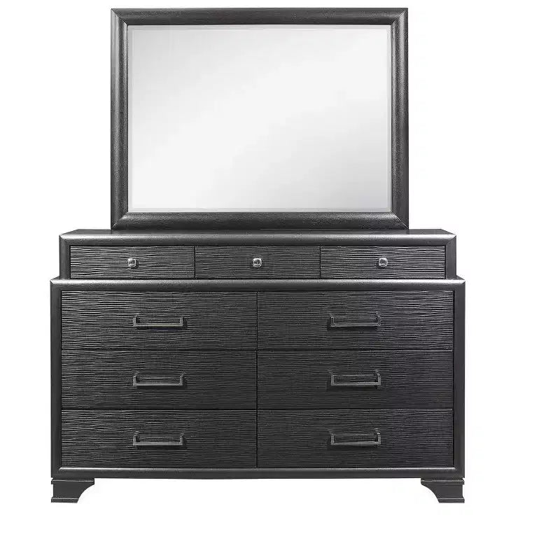 Miroir de chambre rectangulaire encadré en bois 60"x24"