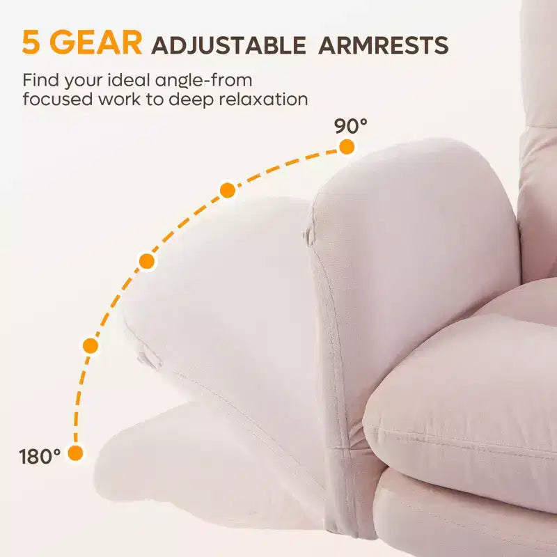 Chaise de bureau à piètement croisé en métal de 97 cm avec accoudoirs relevables et roulettes