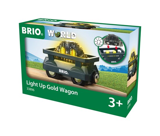 Brio Light Up Gold Wagon 33896