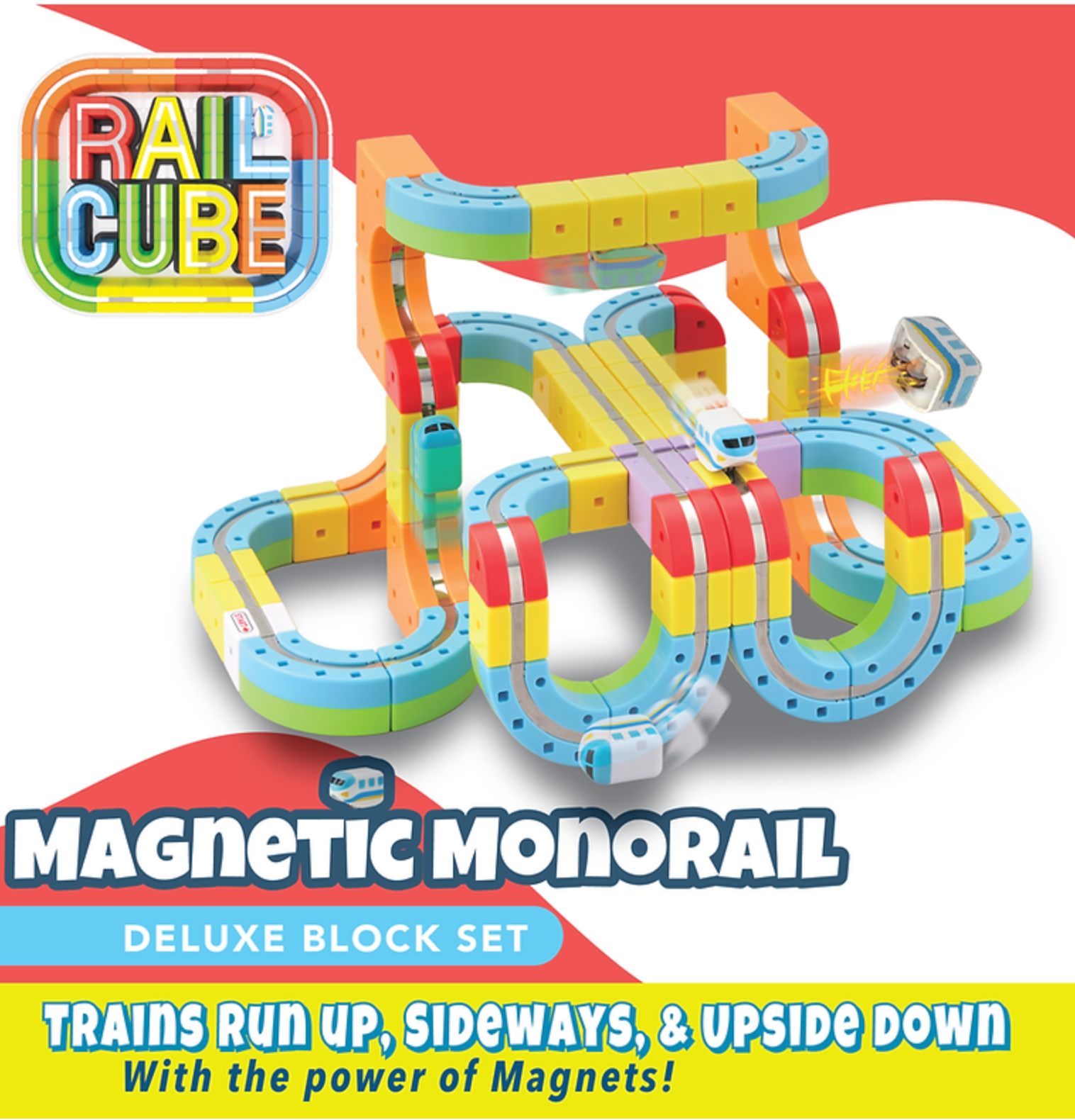 RailCube Magnetic Monorail Deluxe Set