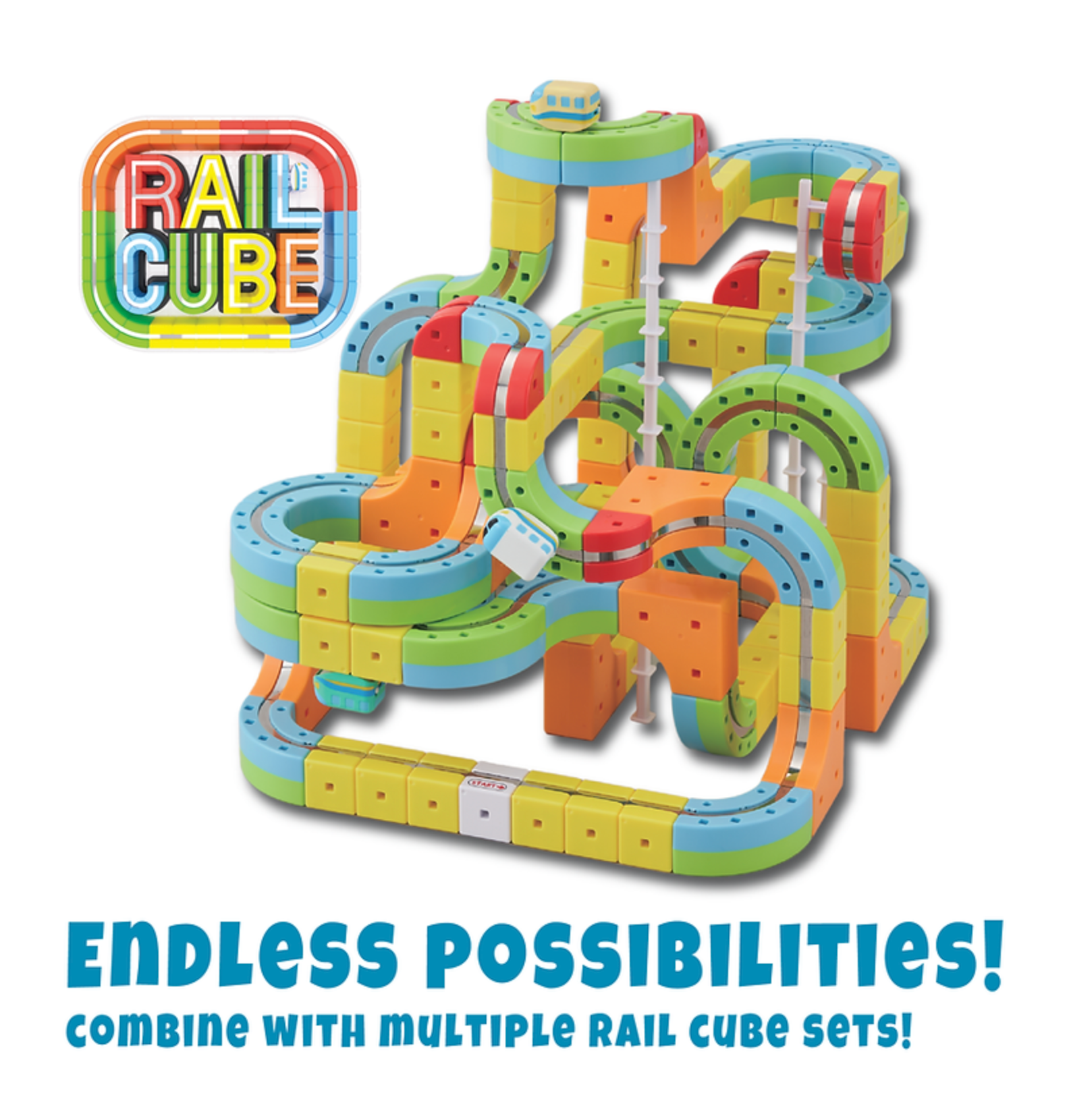 RailCube Magnetic Monorail Deluxe Set